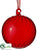 Glass Ball Ornament - Red - Pack of 12