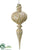 Finial Ornament - Gold Beige - Pack of 6