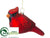 Cardinal Ornament - Red - Pack of 12