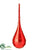 Teardrop Ornament - Red - Pack of 9