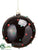 Ball Ornament - Black - Pack of 6