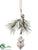 Owl Ornament - White - Pack of 12