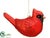 Cardinal Ornament - Red - Pack of 6