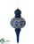 Finial Ornament - Blue - Pack of 2