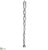 Glass Icicle Ornament - Clear - Pack of 12