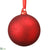 Mercury Glass Ball Ornament - Red - Pack of 4