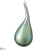 Glass Teardrop Ornament - Seafoam - Pack of 4