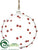 Ball Ornament - Clear Red - Pack of 1