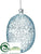 Egg Ornament - Blue - Pack of 6