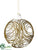 Ball Ornament - Clear Gold - Pack of 6