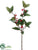 Holly Spray - Red Green - Pack of 12