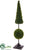 Moss Cone, Ball Topiary - Green Glittered - Pack of 2