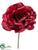 Glitter Rose Pick - Cerise - Pack of 12