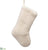 Fur Mini Stocking - Cream - Pack of 6