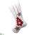 Tree, Star Stocking - Red White - Pack of 6