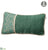 Velvet, Lace Pillow - Green Beige - Pack of 2