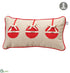 Silk Plants Direct Joy, Peace, Noel Pillow - Red Beige - Pack of 2