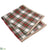 Plaid Throw - Green Red - Pack of 2