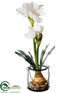 Silk Plants Direct Amaryllis - White - Pack of 2