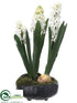 Silk Plants Direct Hyacinth - White - Pack of 1