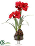 Silk Plants Direct Amaryllis - Red - Pack of 2