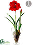 Silk Plants Direct Amaryllis - Red - Pack of 1