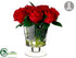 Silk Plants Direct Velvet Rose - Red - Pack of 2