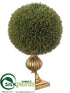 Silk Plants Direct Cedar Ball Topiary - Green Gold - Pack of 2