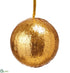 Silk Plants Direct Ball Ornament - Gold - Pack of 12