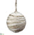 Yarn Ball Ornament - Green White - Pack of 2