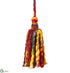 Silk Plants Direct Yarn Tassel Ornament - Mixed - Pack of 12