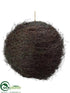 Silk Plants Direct Mini Leaf Twig Ball Ornament - Brown Green - Pack of 1