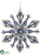 Snowflake Ornaments - Blue Mixed - Pack of 8