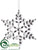 Snowflake Ornament - Clear White - Pack of 12