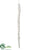 Icicle Ornament - White Glittered - Pack of 12