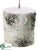 Birch Log Ornament - Natural Snow - Pack of 12