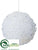 Ball Ornament - Clear White - Pack of 12