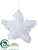 Star Ornament - Clear White - Pack of 12