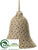 Bell Ornament - Brown Natural - Pack of 24