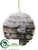 Ball Ornament - Brown Snow - Pack of 12