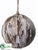 Birch Ball Ornament - Brown Beige - Pack of 24