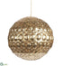 Silk Plants Direct Ball Ornament - Gold - Pack of 6