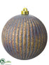 Silk Plants Direct Ball Ornament - Lavender Antique - Pack of 6