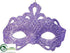 Silk Plants Direct Mask Ornament - Purple - Pack of 20