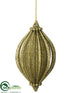 Silk Plants Direct Finial Ornament - Gold - Pack of 24