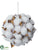 Cotton Ball Ornament - White Ice - Pack of 4