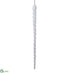 Silk Plants Direct Icicle Ornament - Clear - Pack of 12