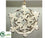 Snowflake Ornament - Whitewashed - Pack of 6