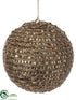 Silk Plants Direct Ball Ornament - Gold Antique - Pack of 3