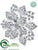 Medallion Ornament - Clear - Pack of 12